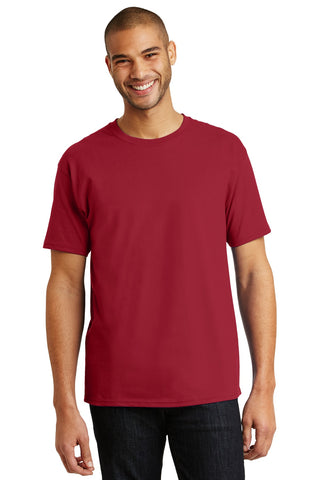 Hanes Authentic 100% Cotton T-Shirt (Deep Red)