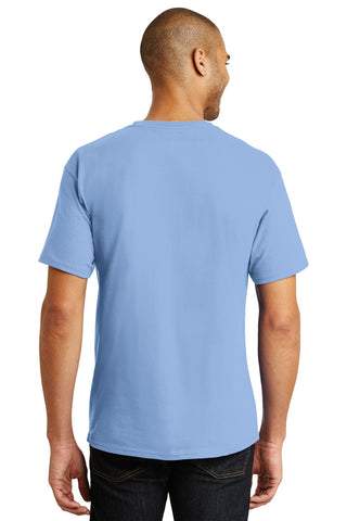 Hanes Authentic 100% Cotton T-Shirt (Light Blue)