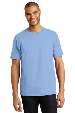 Hanes Authentic 100% Cotton T-Shirt (Light Blue)