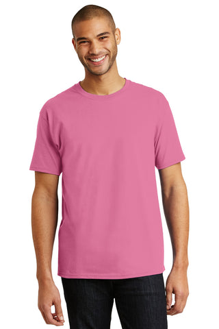 Hanes Authentic 100% Cotton T-Shirt (Pink)