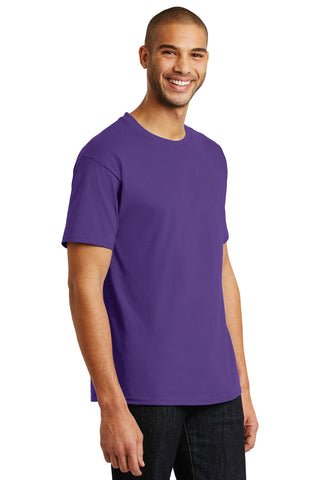 Hanes Authentic 100% Cotton T-Shirt (Purple)