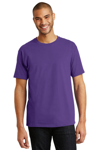 Hanes Authentic 100% Cotton T-Shirt (Purple)