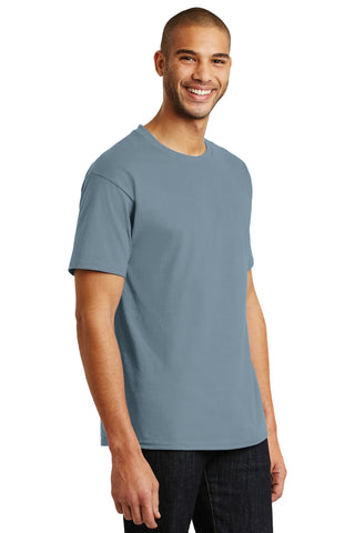Hanes Authentic 100% Cotton T-Shirt (Stonewashed Blue)