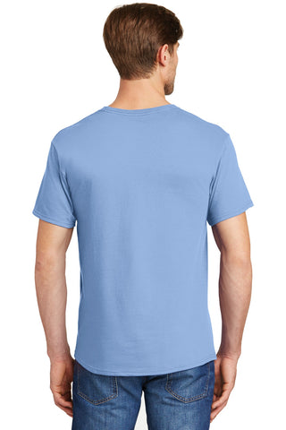 Hanes Essential-T 100% Cotton T-Shirt (Light Blue)