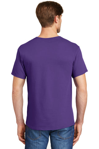 Hanes Essential-T 100% Cotton T-Shirt (Purple)