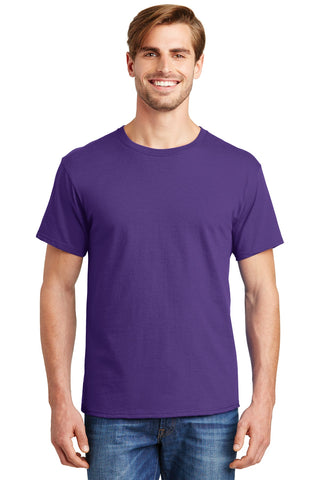 Hanes Essential-T 100% Cotton T-Shirt (Purple)