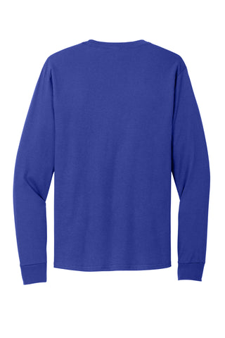 Hanes Essential-T 100% Cotton Long Sleeve T-Shirt (Deep Royal)