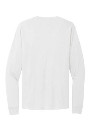 Hanes Essential-T 100% Cotton Long Sleeve T-Shirt (White)