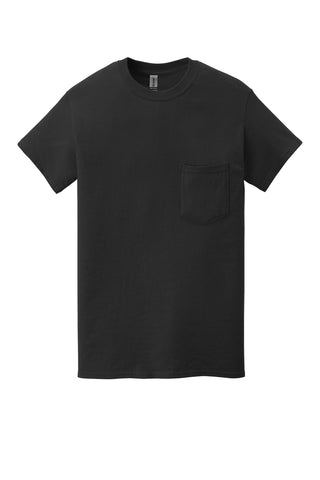 Gildan Heavy Cotton 100% Cotton Pocket T-Shirt (Black)