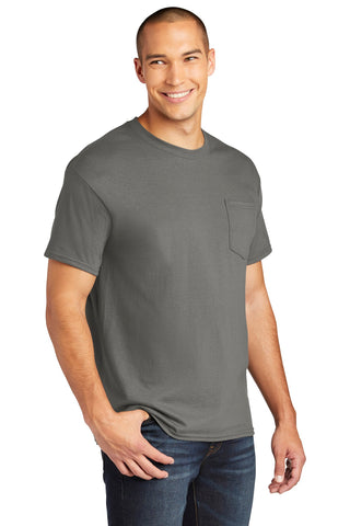 Gildan Heavy Cotton 100% Cotton Pocket T-Shirt (Charcoal)