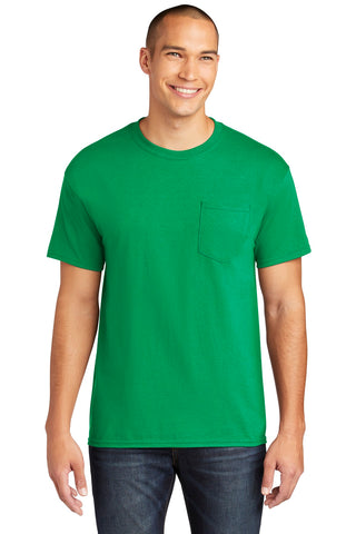 Gildan Heavy Cotton 100% Cotton Pocket T-Shirt (Irish Green)