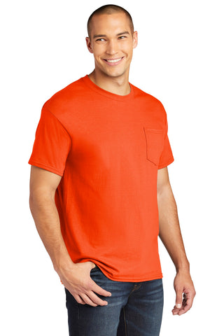 Gildan Heavy Cotton 100% Cotton Pocket T-Shirt (Orange)