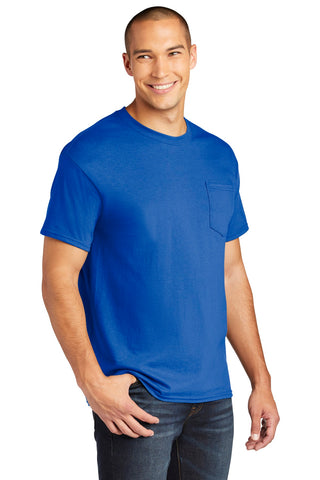 Gildan Heavy Cotton 100% Cotton Pocket T-Shirt (Royal)