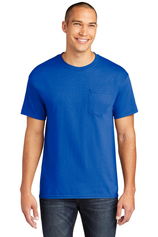 Gildan Heavy Cotton 100% Cotton Pocket T-Shirt (Royal)