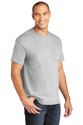 Gildan Heavy Cotton 100% Cotton Pocket T-Shirt (Sport Grey)