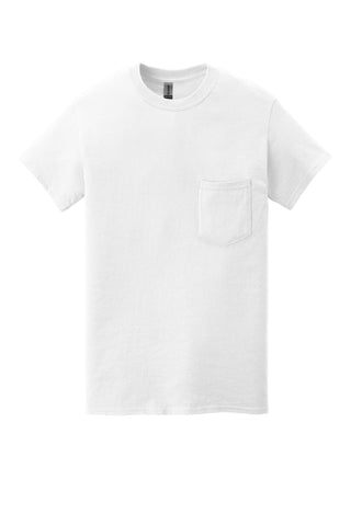 Gildan Heavy Cotton 100% Cotton Pocket T-Shirt (White)