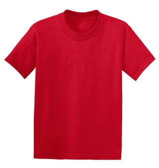 Hanes Youth EcoSmart 50/50 Cotton/Poly T-Shirt (Deep Red)