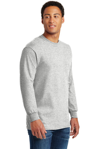 Gildan Heavy Cotton 100% Cotton Long Sleeve T-Shirt (Ash)