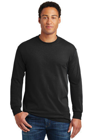 Gildan Heavy Cotton 100% Cotton Long Sleeve T-Shirt (Black)