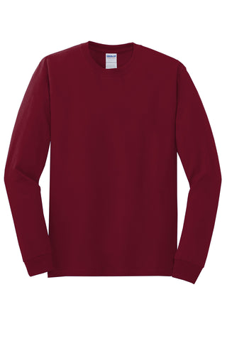 Gildan Heavy Cotton 100% Cotton Long Sleeve T-Shirt (Cardinal Red)