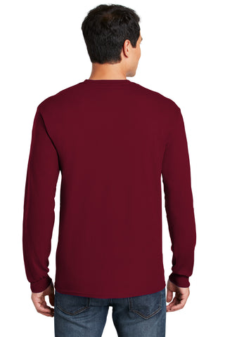 Gildan Heavy Cotton 100% Cotton Long Sleeve T-Shirt (Cardinal Red)