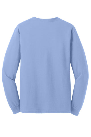 Gildan Heavy Cotton 100% Cotton Long Sleeve T-Shirt (Carolina Blue)