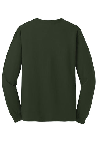 Gildan Heavy Cotton 100% Cotton Long Sleeve T-Shirt (Forest)