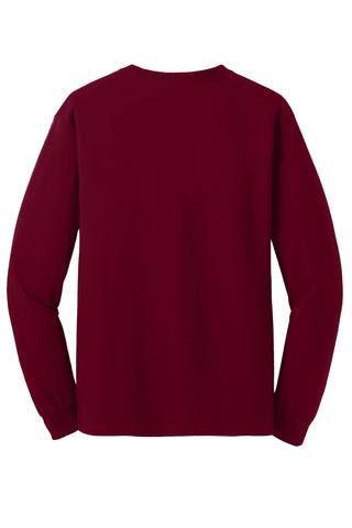 Gildan Heavy Cotton 100% Cotton Long Sleeve T-Shirt (Garnet)