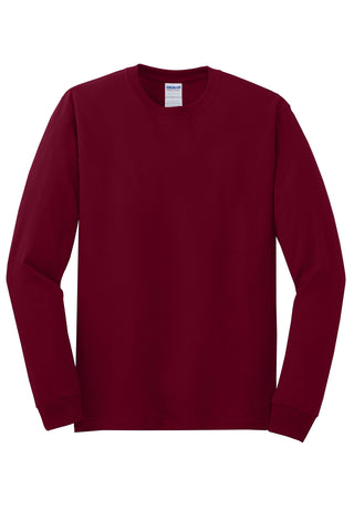 Gildan Heavy Cotton 100% Cotton Long Sleeve T-Shirt (Garnet)