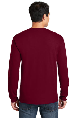 Gildan Heavy Cotton 100% Cotton Long Sleeve T-Shirt (Garnet)