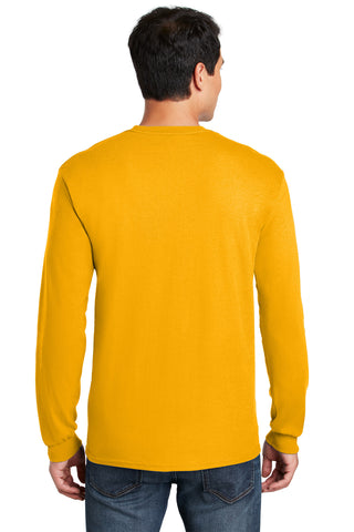 Gildan Heavy Cotton 100% Cotton Long Sleeve T-Shirt (Gold)