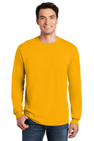 Gildan Heavy Cotton 100% Cotton Long Sleeve T-Shirt (Gold)
