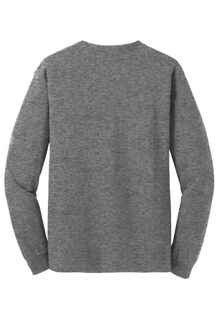 Gildan Heavy Cotton 100% Cotton Long Sleeve T-Shirt (Graphite Heather)