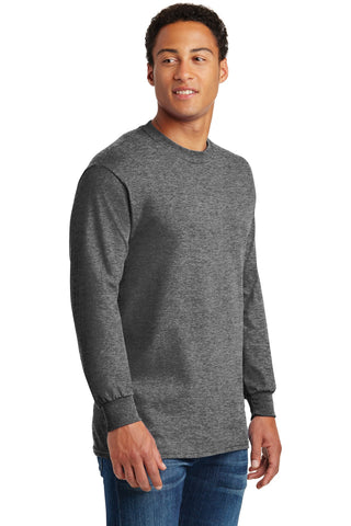 Gildan Heavy Cotton 100% Cotton Long Sleeve T-Shirt (Graphite Heather)