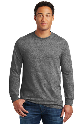 Gildan Heavy Cotton 100% Cotton Long Sleeve T-Shirt (Graphite Heather)