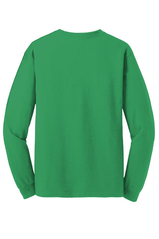 Gildan Heavy Cotton 100% Cotton Long Sleeve T-Shirt (Irish Green)
