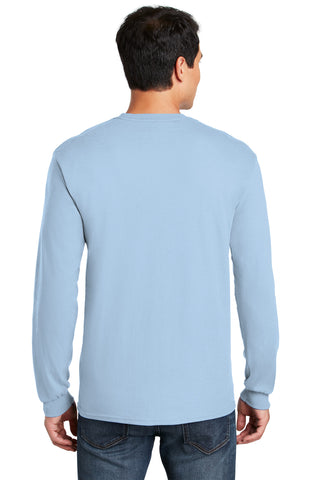 Gildan Heavy Cotton 100% Cotton Long Sleeve T-Shirt (Light Blue)