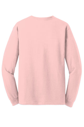 Gildan Heavy Cotton 100% Cotton Long Sleeve T-Shirt (Light Pink)