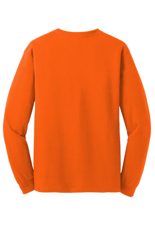Gildan Heavy Cotton 100% Cotton Long Sleeve T-Shirt (Orange)