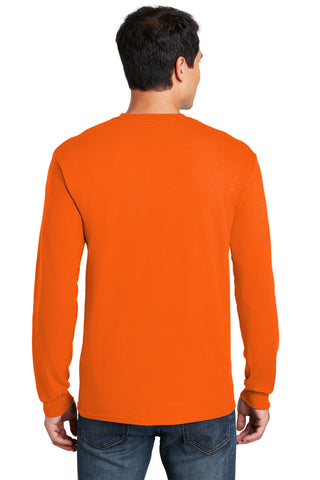 Gildan Heavy Cotton 100% Cotton Long Sleeve T-Shirt (Orange)