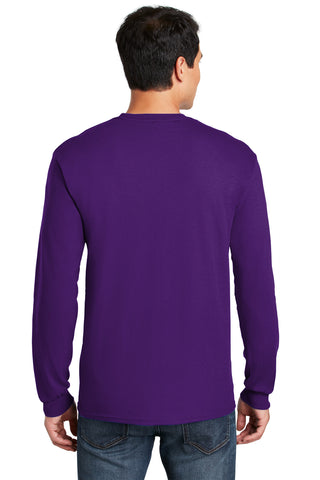 Gildan Heavy Cotton 100% Cotton Long Sleeve T-Shirt (Purple)