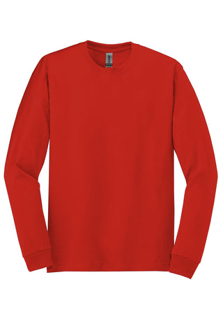 Gildan Heavy Cotton 100% Cotton Long Sleeve T-Shirt (Red)