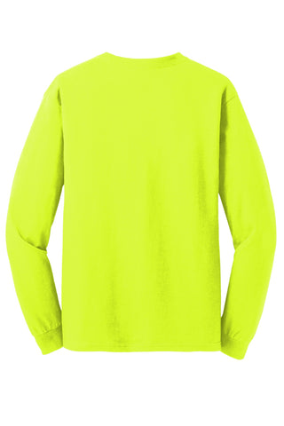 Gildan Heavy Cotton 100% Cotton Long Sleeve T-Shirt (Safety Green)