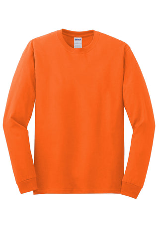 Gildan Heavy Cotton 100% Cotton Long Sleeve T-Shirt (S. Orange)