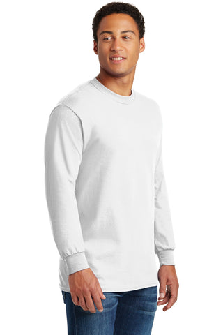 Gildan Heavy Cotton 100% Cotton Long Sleeve T-Shirt (White)