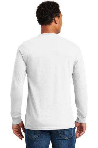 Gildan Heavy Cotton 100% Cotton Long Sleeve T-Shirt (White)
