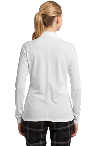 Nike Ladies Long Sleeve Dri-FIT Stretch Tech Polo (White)