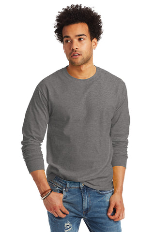 Hanes Authentic 100% Cotton Long Sleeve T-Shirt (Deep Forest)