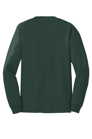 Hanes Authentic 100% Cotton Long Sleeve T-Shirt (Deep Forest)