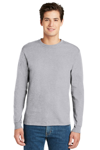 Hanes Authentic 100% Cotton Long Sleeve T-Shirt (Light Steel*)